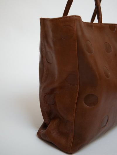 Large Maria Bag Brown Leather-EYLAND-APOC STORE