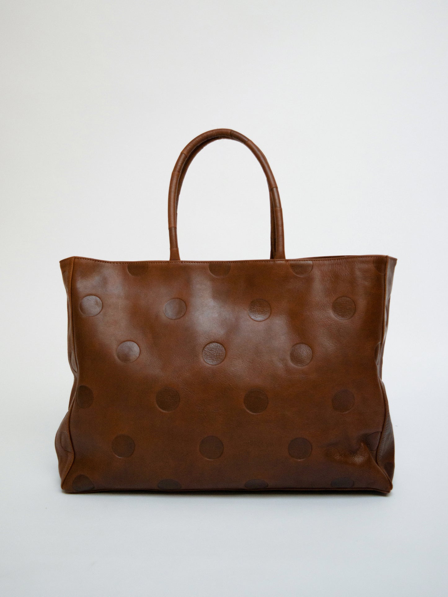 Large Maria Bag Brown Leather-EYLAND-APOC STORE
