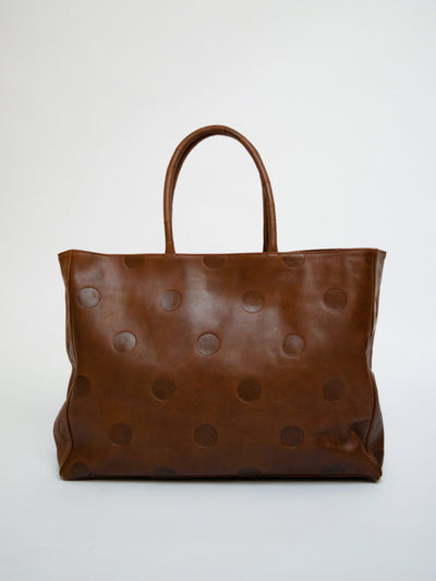 Large Maria Bag Brown Leather-EYLAND-APOC STORE