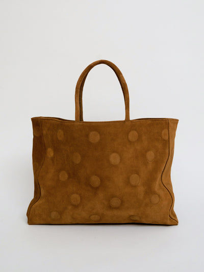 Large Maria Bag Suede Tan-EYLAND-APOC STORE