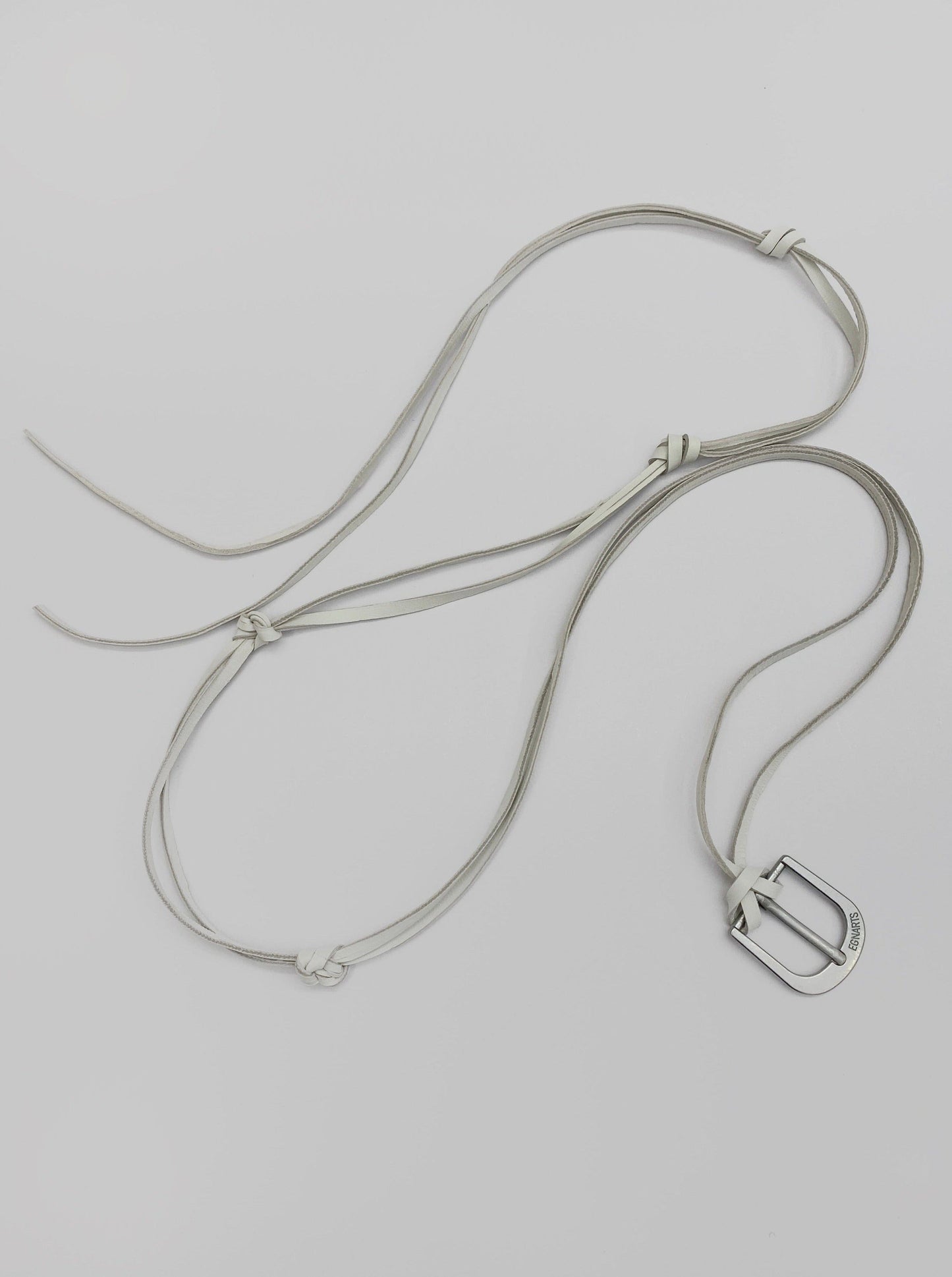 Leather Belt White-EGNARTS-APOC STORE