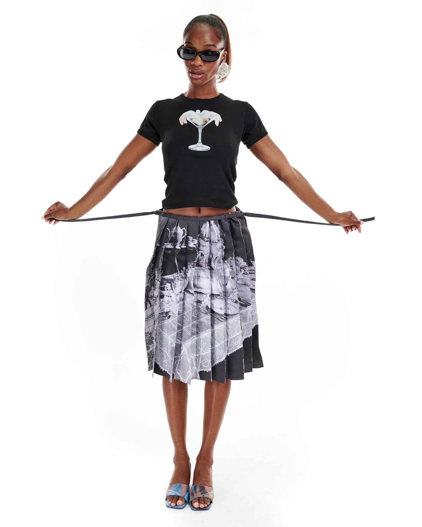 Table Cloth Flip Pleat Skirt-Leeann Huang-APOC STORE