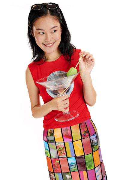 Blinking Eye Red Lenticular Tank-Leeann Huang-APOC STORE