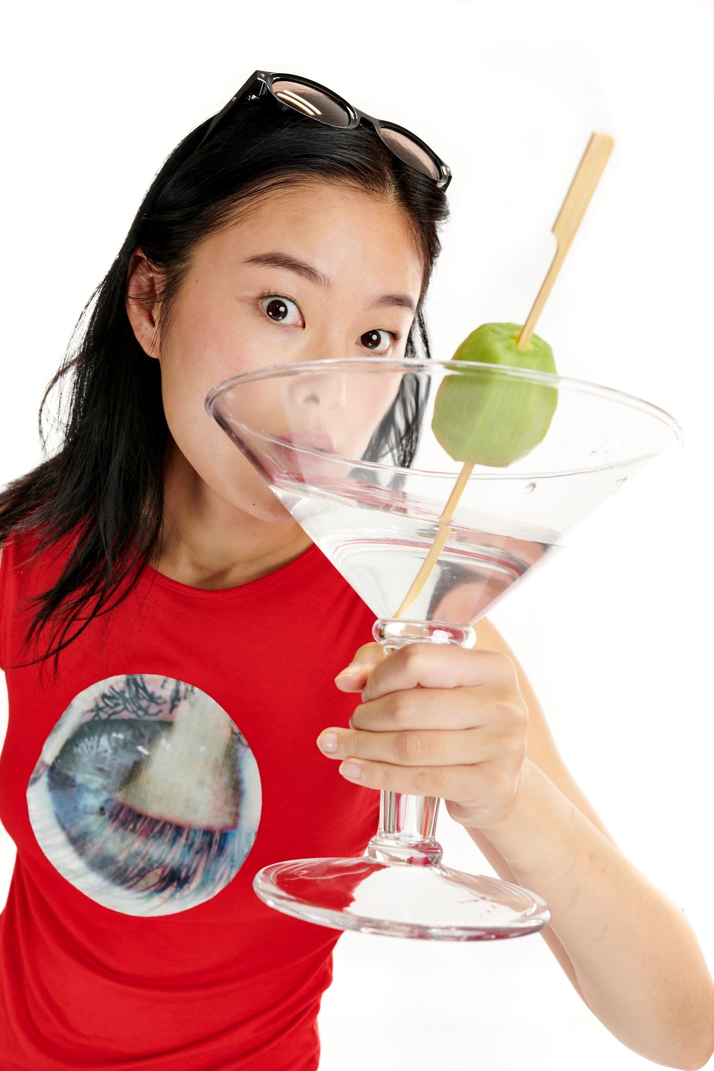 Blinking Eye Red Lenticular Tank-Leeann Huang-APOC STORE