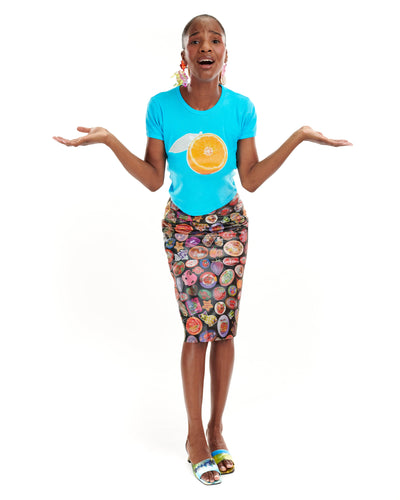 Orange Blossom Baby Tee-Leeann Huang-APOC STORE