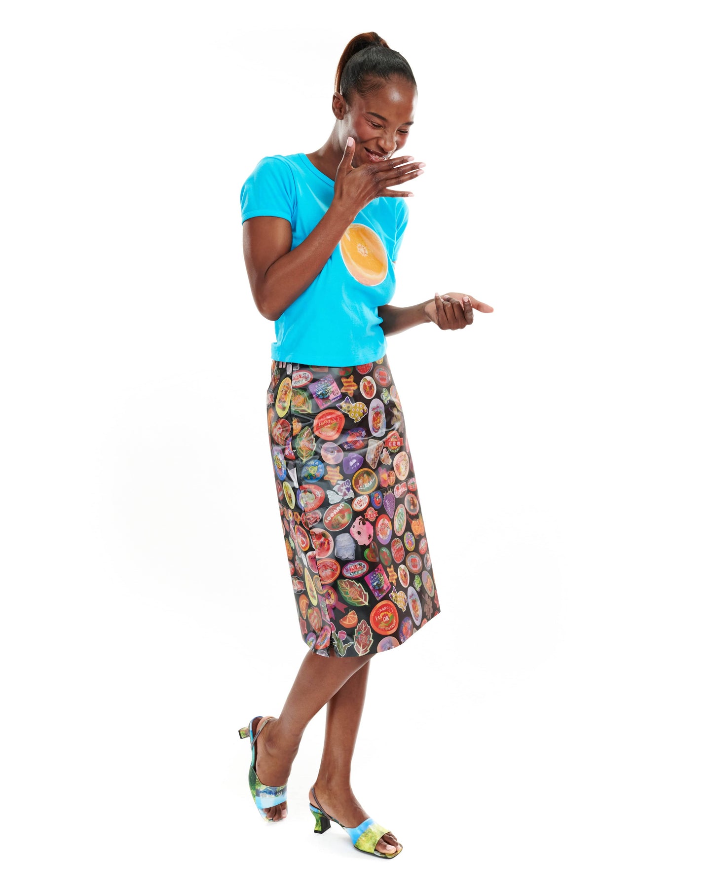 Orange Blossom Baby Tee-Leeann Huang-APOC STORE