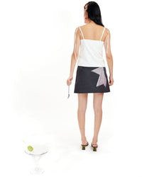 Branzino Dinner Tromp L'oeil Mini Skirt-Leeann Huang-APOC STORE