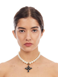 Little Prayer Choker - Blue-1CONCEPT-APOC STORE