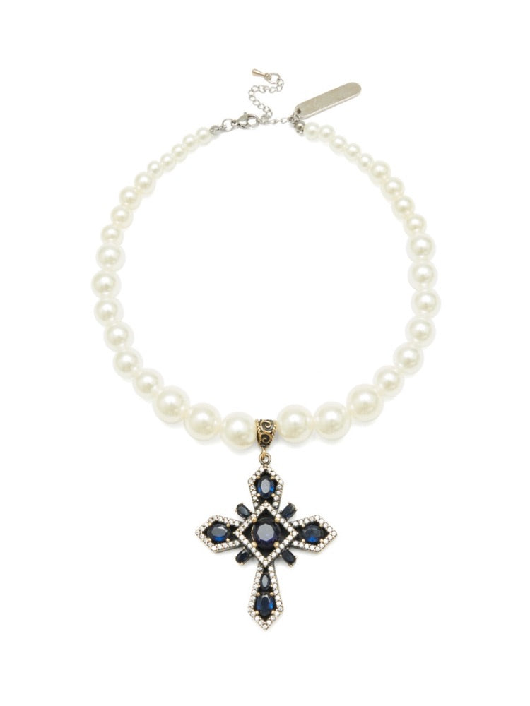Little Prayer Choker - Blue-1CONCEPT-APOC STORE