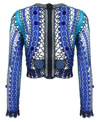 crocheted lace long sleeves-Lou de Bètoly-APOC STORE