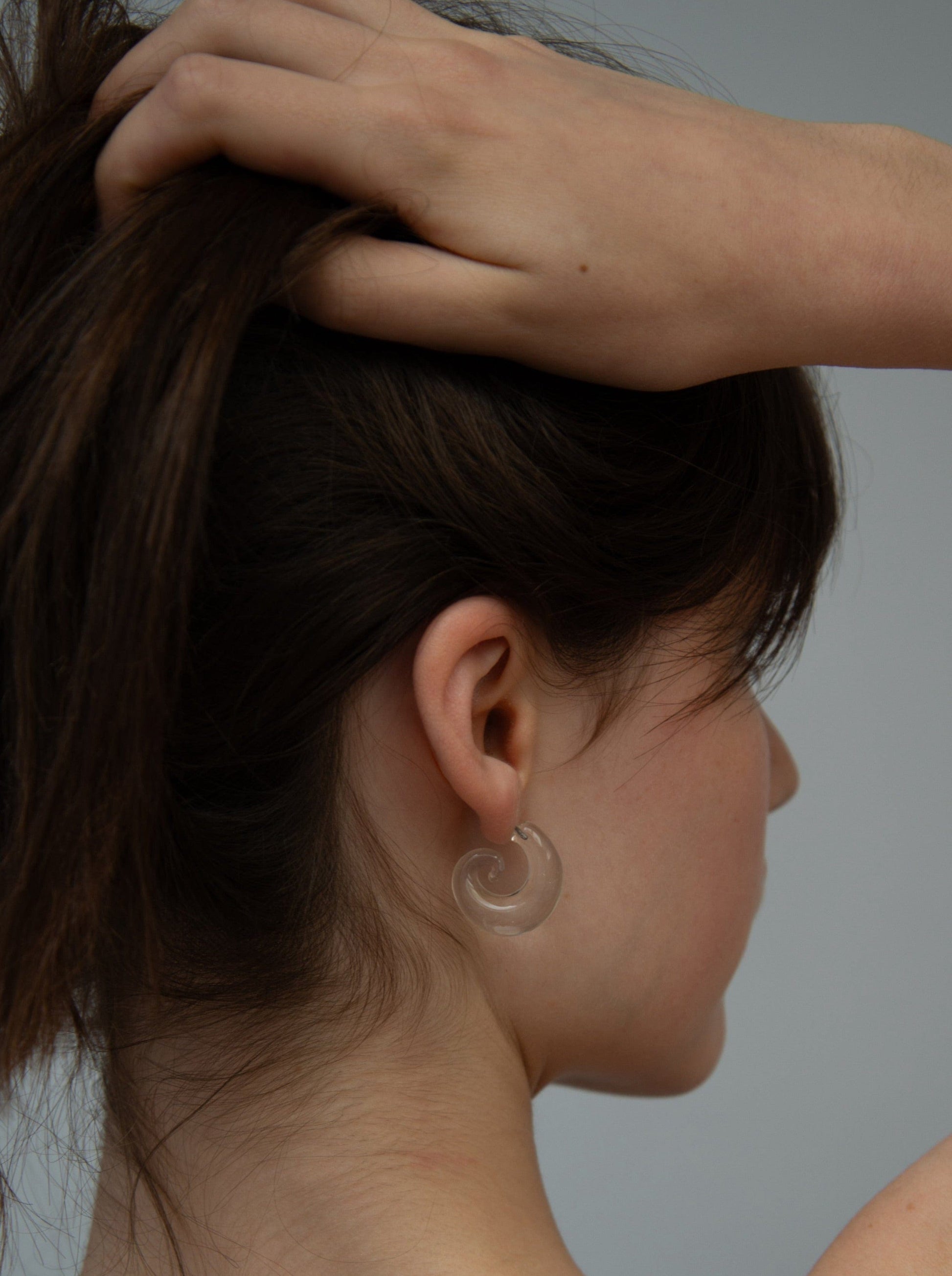 MARINA CLEAR EARRINGS-EYLAND-APOC STORE