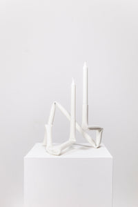 Bucatini candle holder (White)-(a.o.t)-APOC STORE