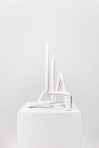 Bucatini candle holder (White)-(a.o.t)-APOC STORE