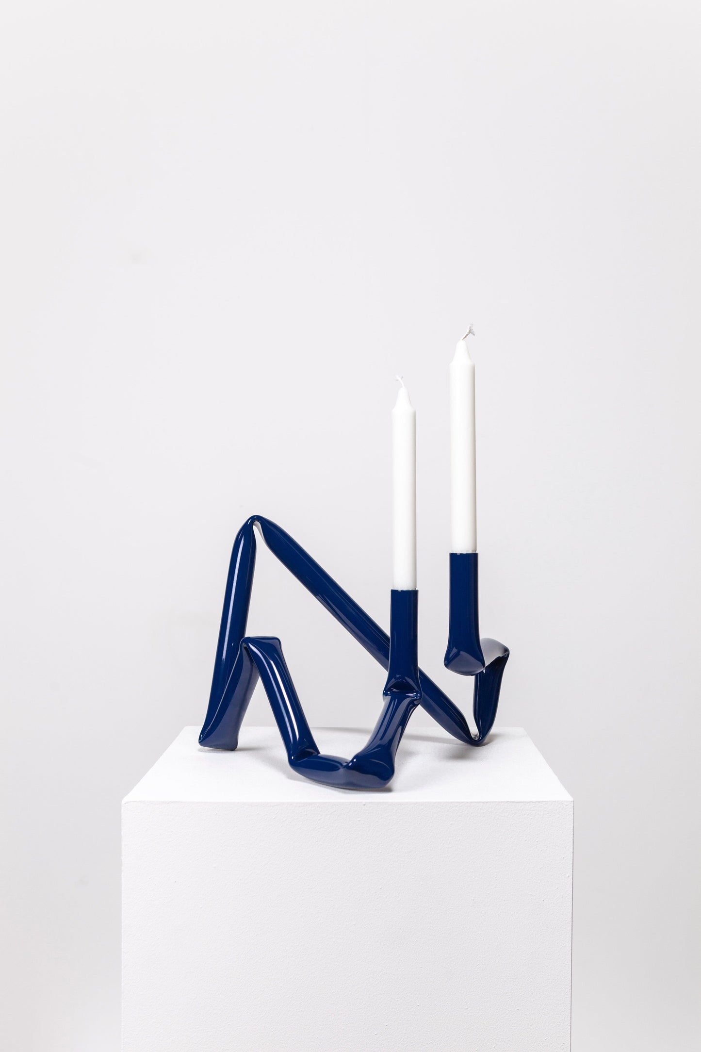 Bucatini candle holder (Midnight blue)-(a.o.t)-APOC STORE