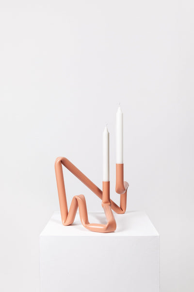 Bucatini candle holder (Red, shiny)-(a.o.t)-APOC STORE