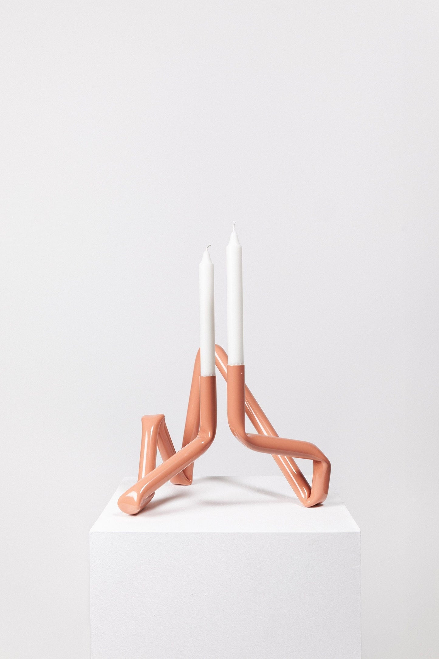 Bucatini candle holder (Red, shiny)-(a.o.t)-APOC STORE