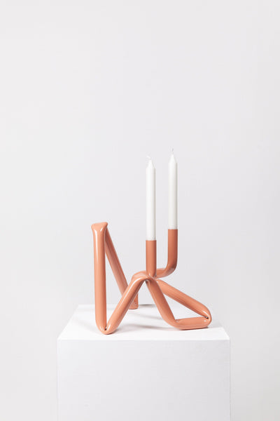 Bucatini candle holder (Red, shiny)-(a.o.t)-APOC STORE