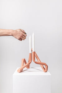 Bucatini candle holder (Red, shiny)-(a.o.t)-APOC STORE