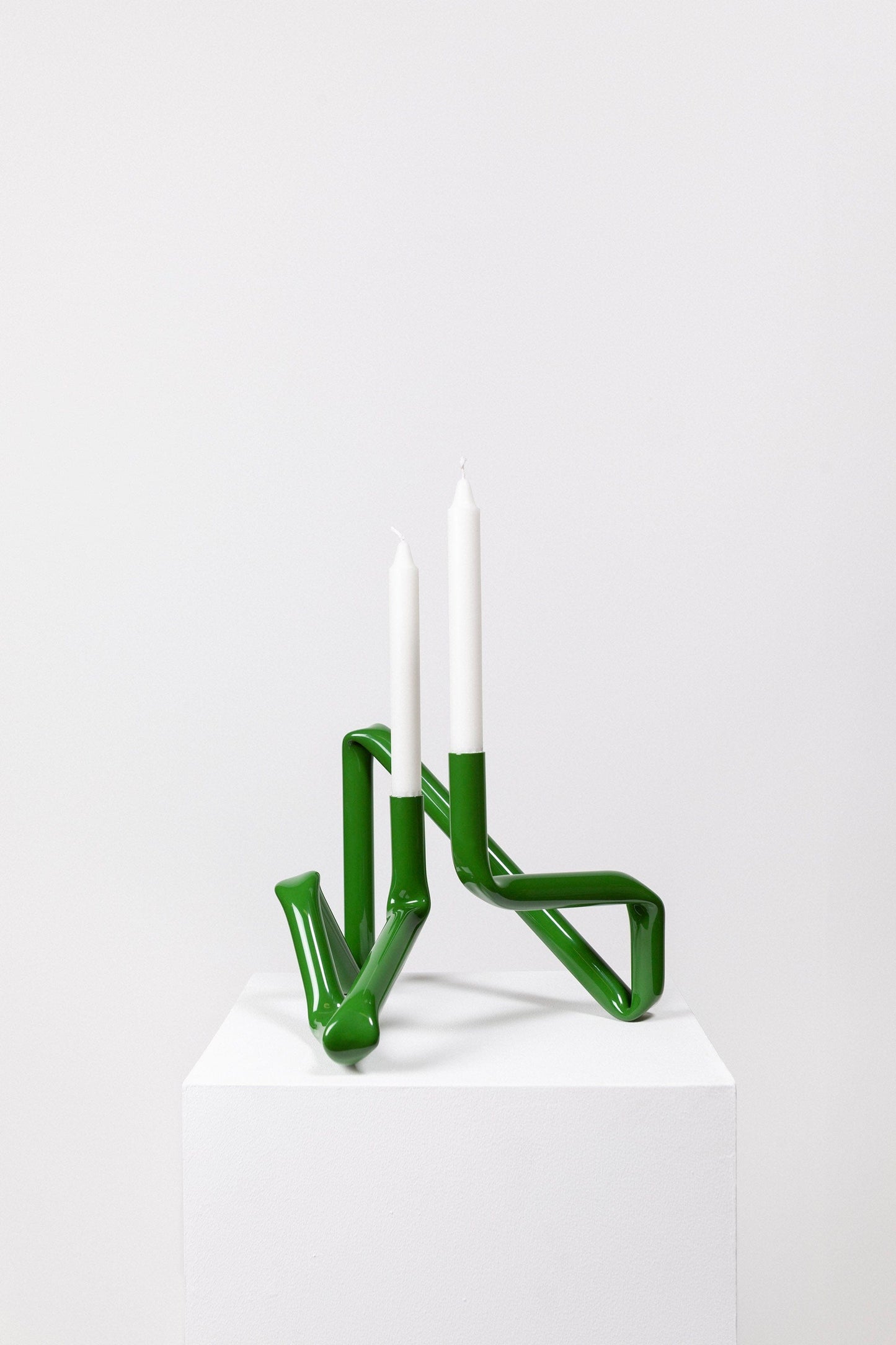 Bucatini candle holder (Grass green)-(a.o.t)-APOC STORE