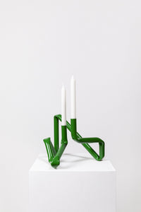 Bucatini candle holder (Grass green)-(a.o.t)-APOC STORE