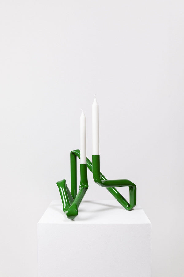 Bucatini candle holder (Grass green)-(a.o.t)-APOC STORE