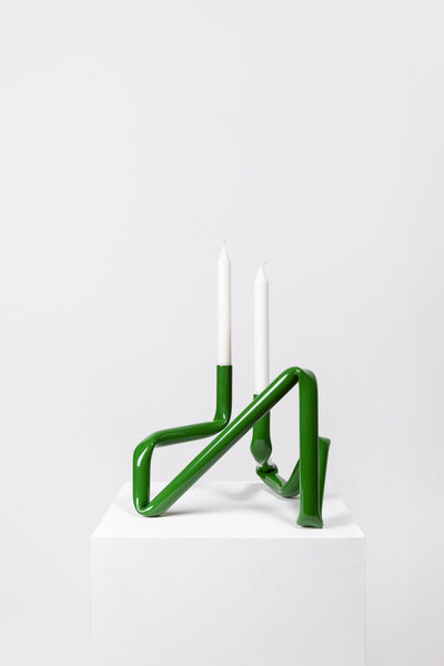 Bucatini candle holder (Grass green)-(a.o.t)-APOC STORE