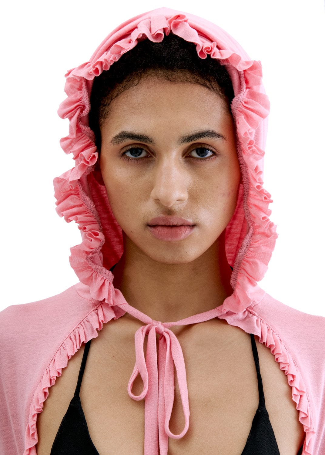 PLUNGE NECK HOODIE DRESS-Clara Colette Miramon-APOC STORE