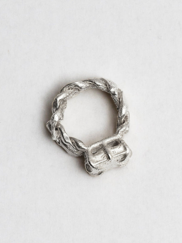 The Rohma loose link ring - textured-MQT-APOC STORE