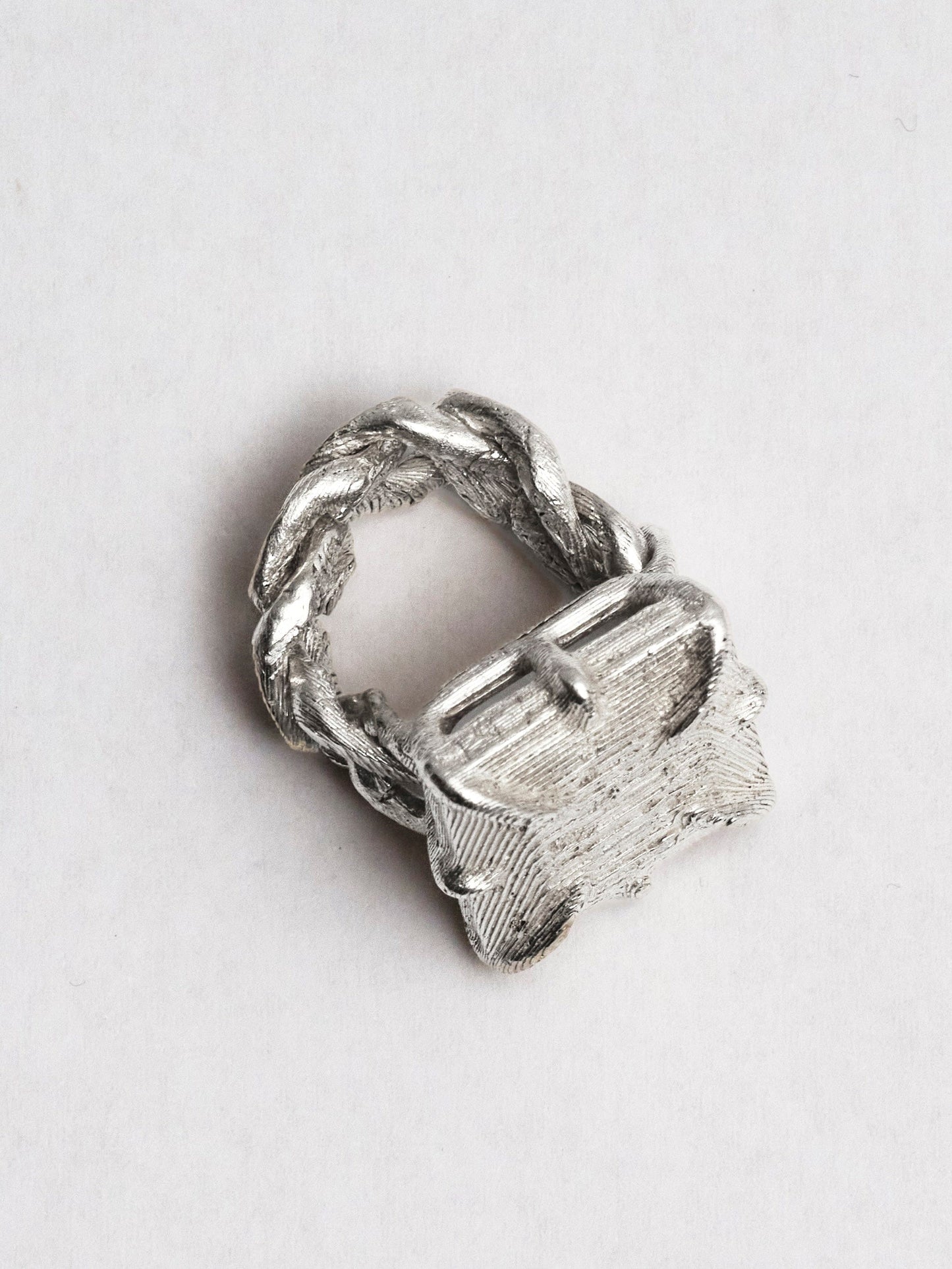 Phat loose link pinky ring - textured-MQT-APOC STORE