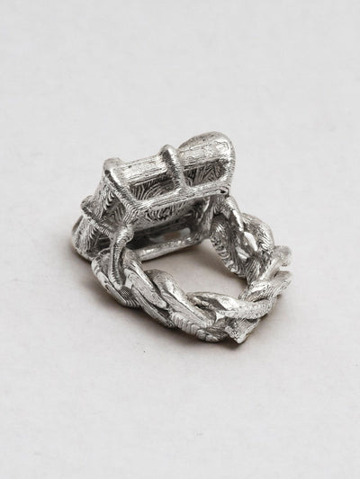 Phat loose link pinky ring - textured-MQT-APOC STORE