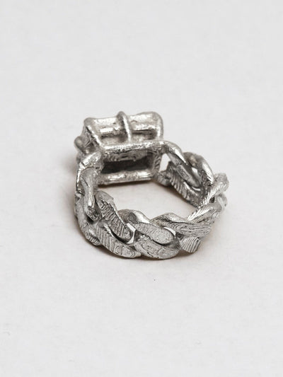 The Rohma loose link ring - textured-MQT-APOC STORE