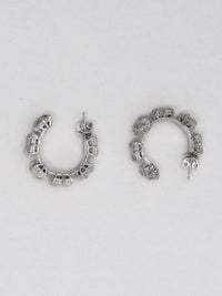 Solid stone hoops - textured small-MQT-APOC STORE