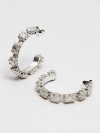 Solid stone hoops - textured large-MQT-APOC STORE