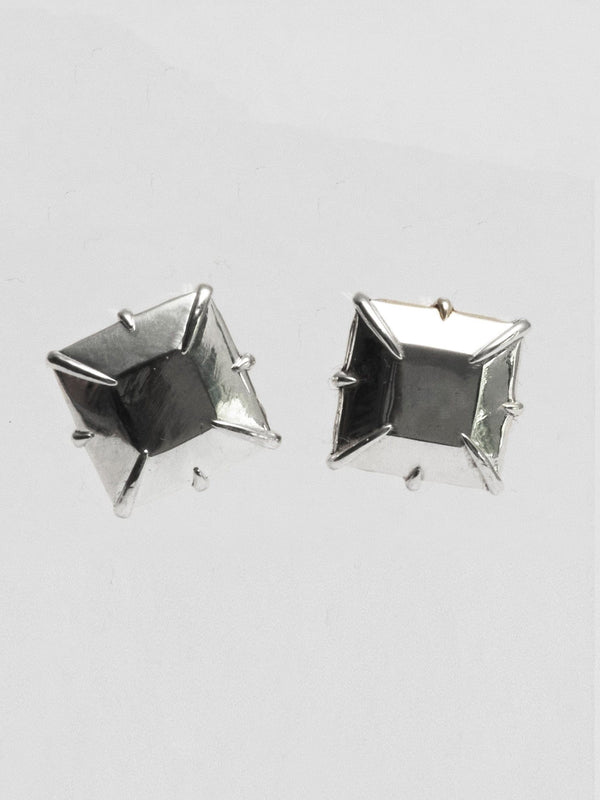 Princess-Cut Fake diamond Stud Large-MQT-APOC STORE