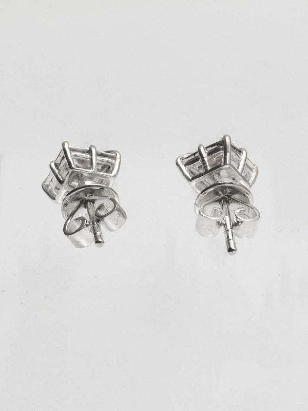 Princess-Cut Fake diamond Stud-MQT-APOC STORE