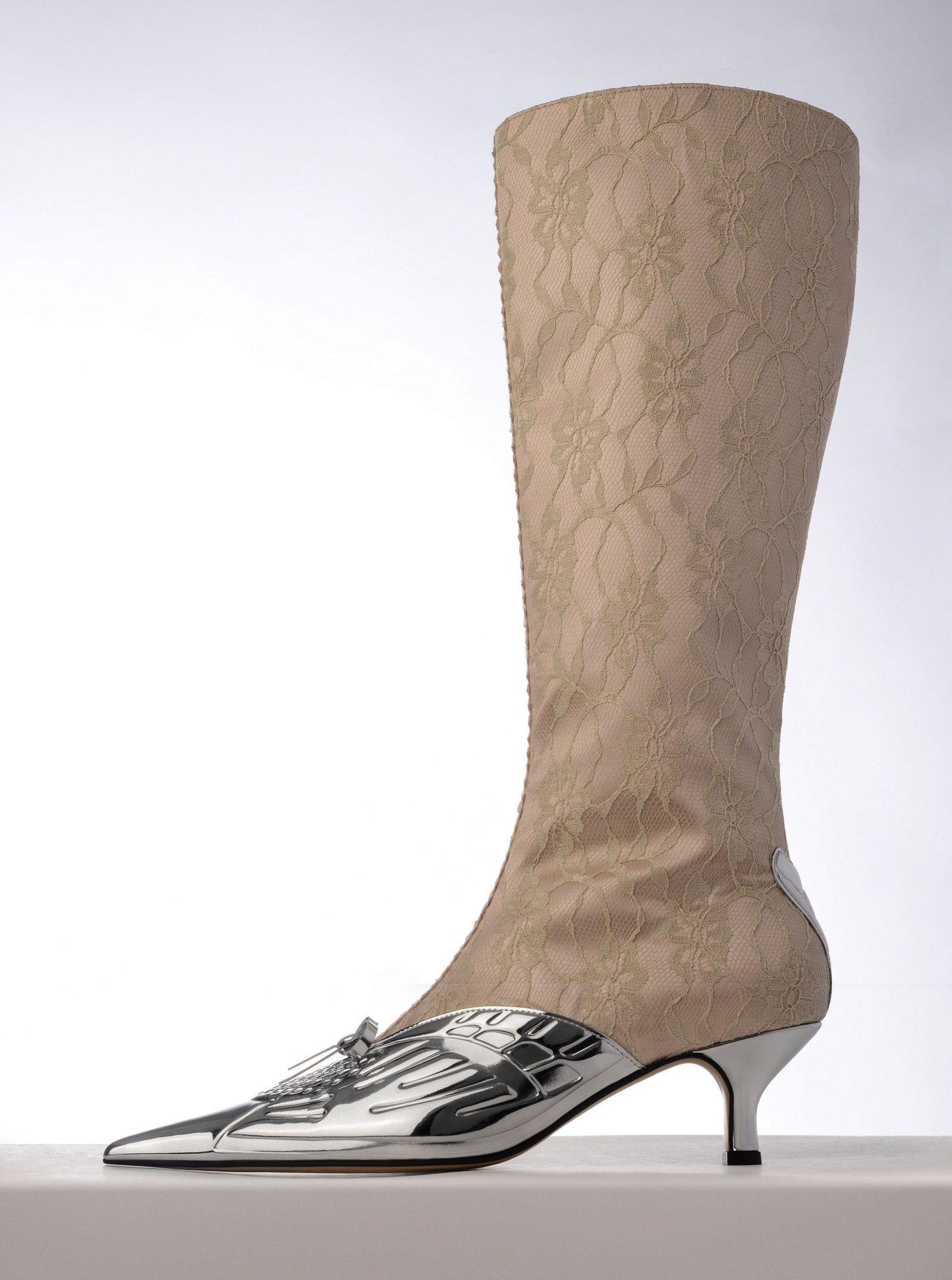 IM Silver Chrome Boots-Invasive Modification-APOC STORE