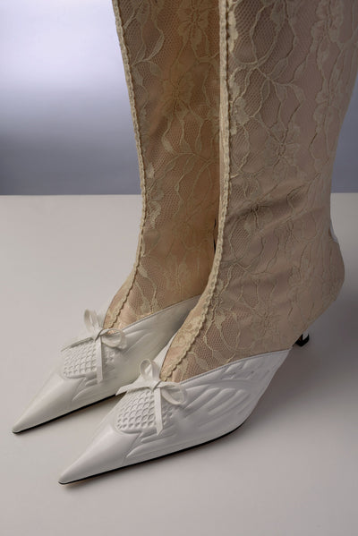 IM White Boots-Invasive Modification-APOC STORE