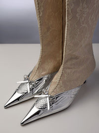 IM Silver Chrome Boots-Invasive Modification-APOC STORE