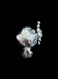 Silver metallic beads ring-MIFIG-APOC STORE