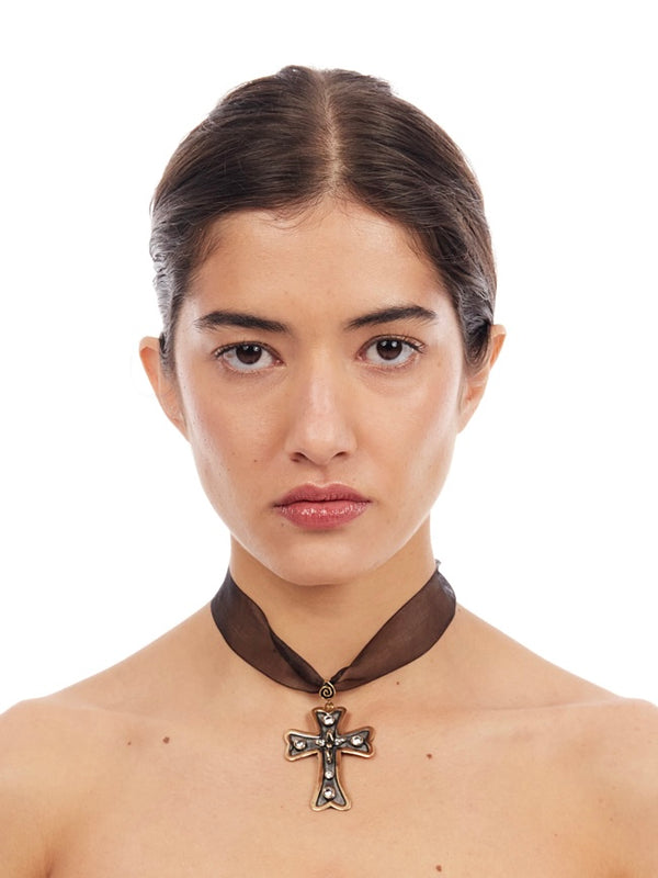 Midnight Prayer Choker - Gold-1CONCEPT-APOC STORE