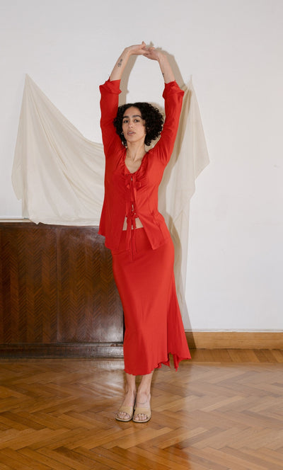 HIBISCUS WRAP TIE TOP-Nadine Mos-APOC STORE