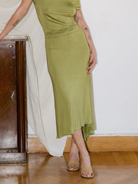 LIME SLIP SKIRT-Nadine Mos-APOC STORE