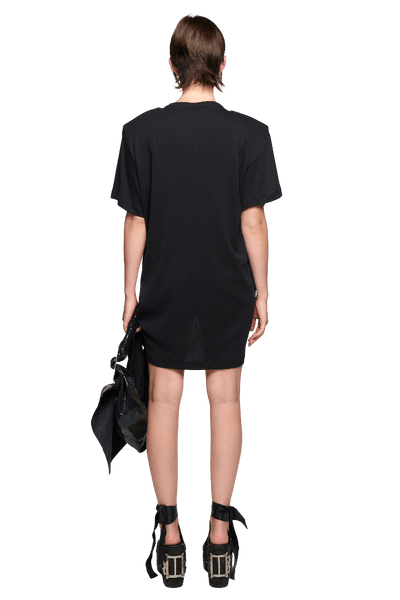 Scrunch T-Shirt Dress - Black