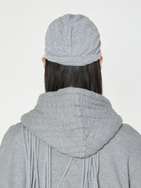 EYELET BEANIE GREY-Nibgnus-APOC STORE