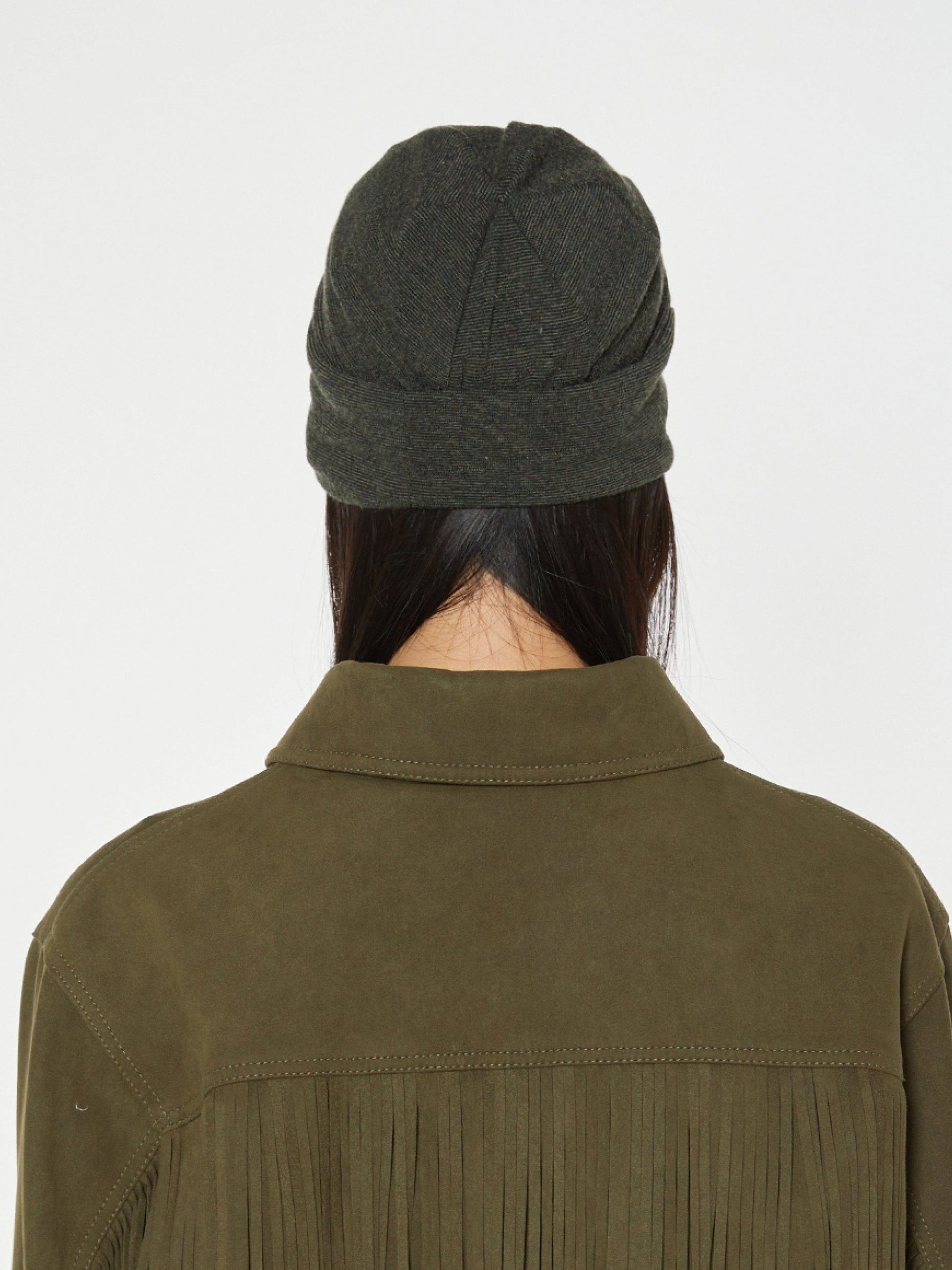 EYELET BEANIE KHAKI-Nibgnus-APOC STORE