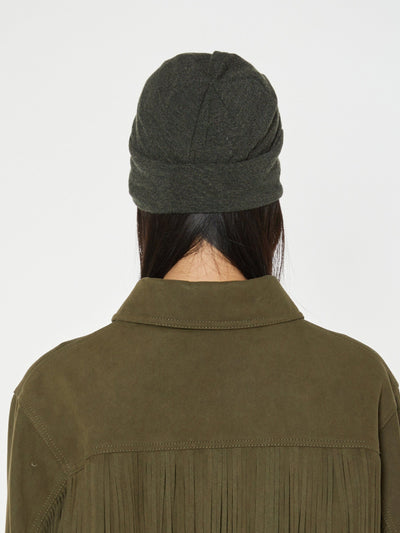 EYELET BEANIE KHAKI-Nibgnus-APOC STORE