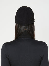 EYELET BEANIE BLACK-Nibgnus-APOC STORE