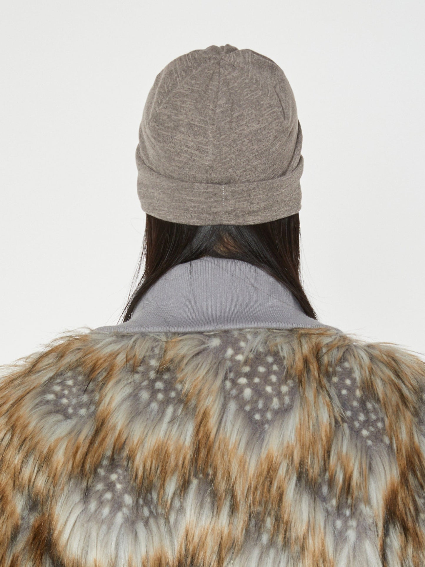 EYELET BEANIE BROWN-Nibgnus-APOC STORE