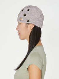 EYELET BEANIE PINK-Nibgnus-APOC STORE