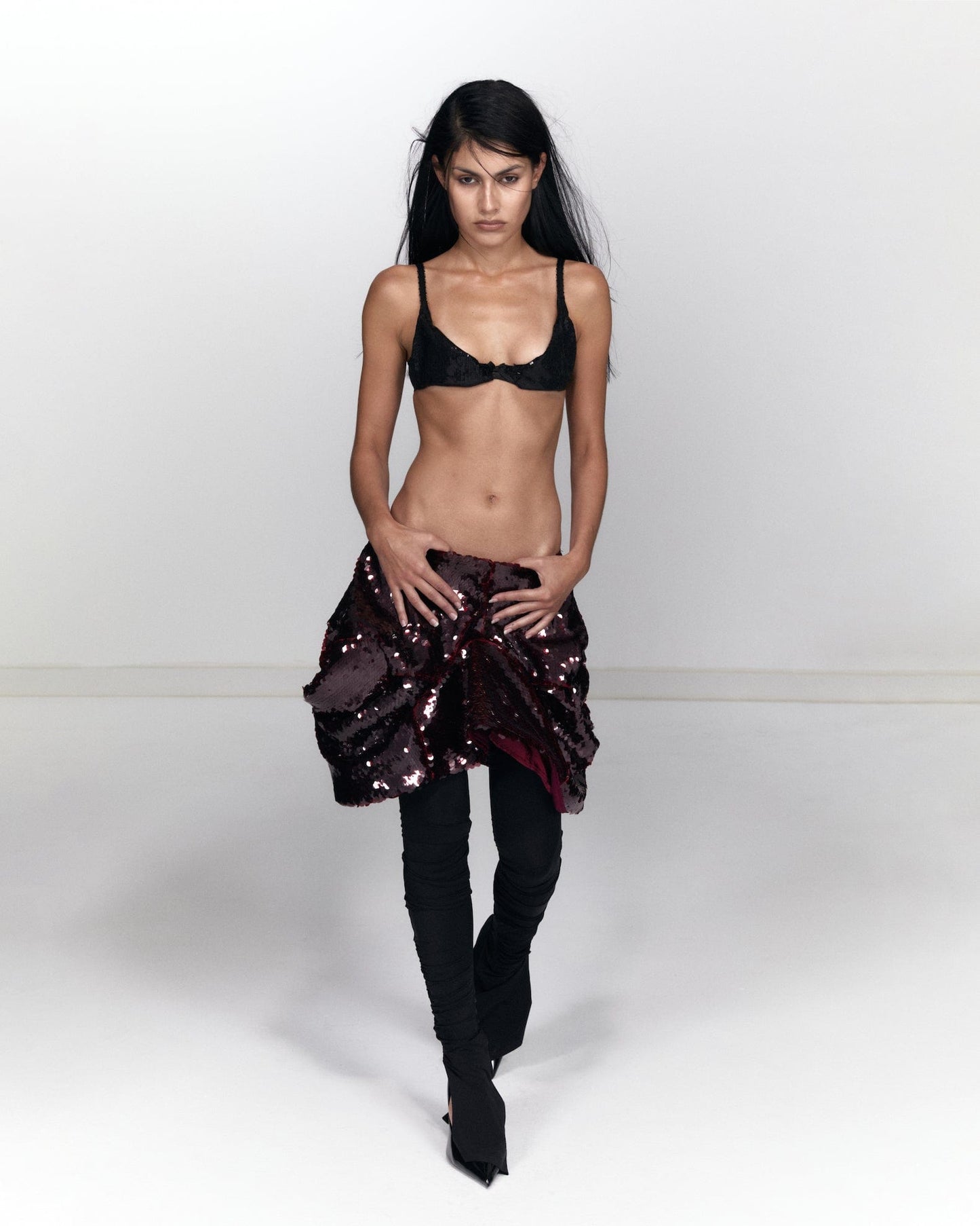 Sequins Mini Bra - Made to order-Onrushw23fh-APOC STORE